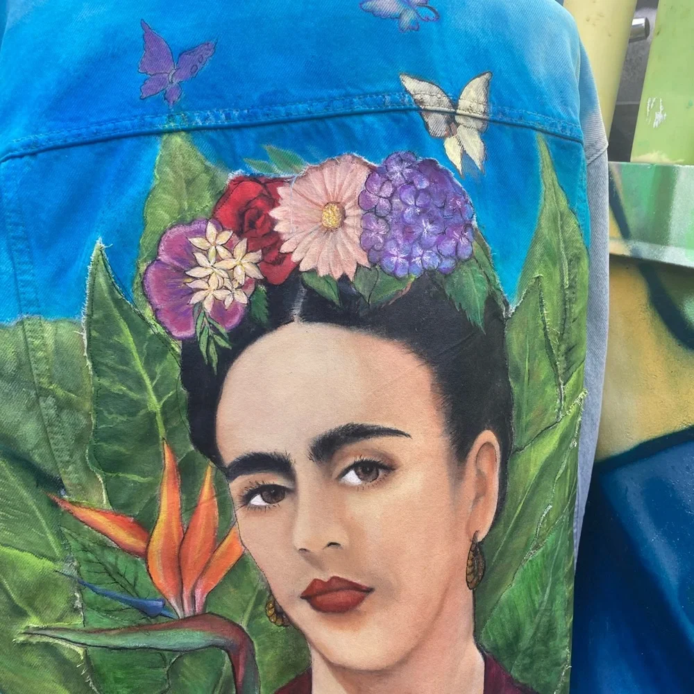 Hand Painted Frida Kahlo Jacket - Picture 13 of 16